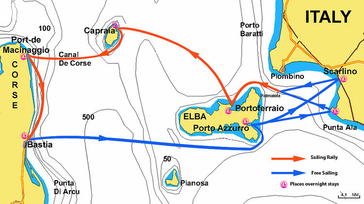 Открыть карту Navionics маршрута 8-го яхтенного ралли MARIN.RU