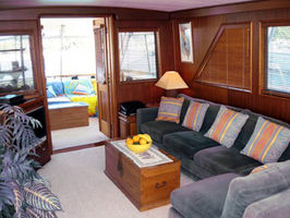 Salon looking to aft deck