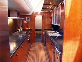 The large modern galley