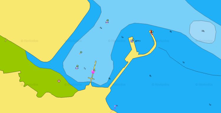 Открыть карту Navionics яхтенной марины Праслин на одноименном острове. Сейшельские острова