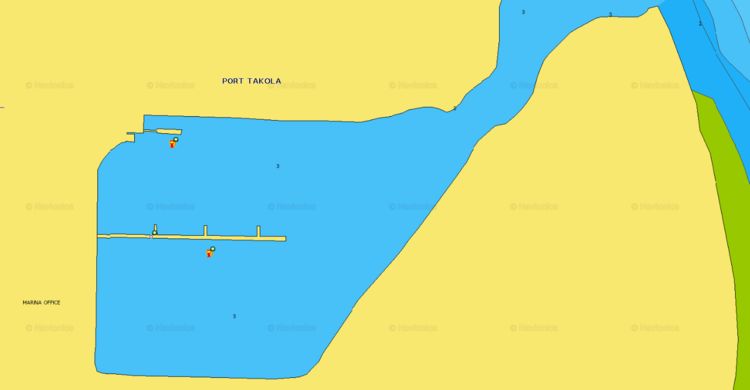 Открыть карту Navionics Речной Яхтенной Марине Краби