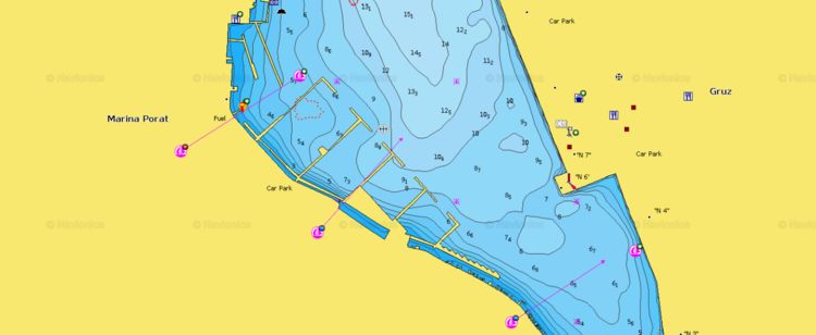 Открыть карту Навионикс Яхтенной Марины Фрапа Дубровник