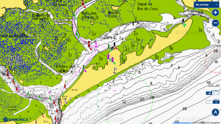 Открыть карту Navionics якорная стоянки яхт у острова Кулатра