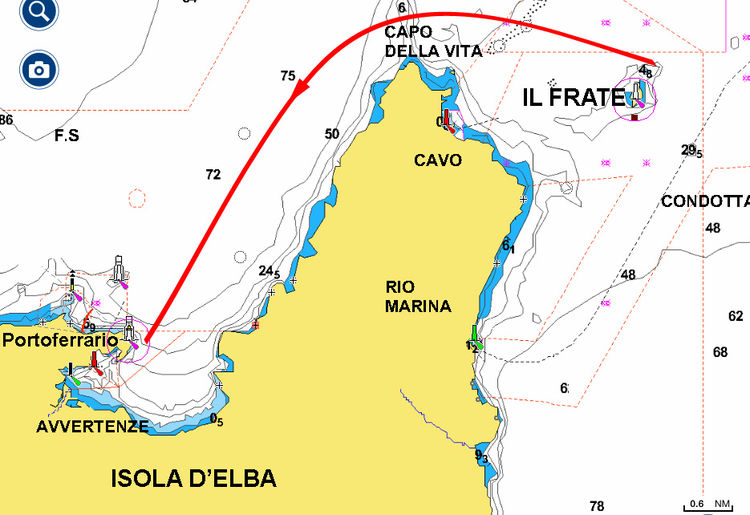 Гонка №1  Il Frate - Portoferrario (Elba) 8 nm