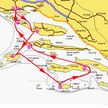Яхтенный маршрут из Трогира по островам Средней Далмации