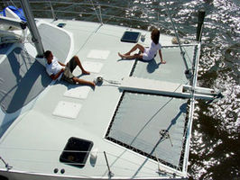 Fore deck - Lots of room for sunbathing and relaxing