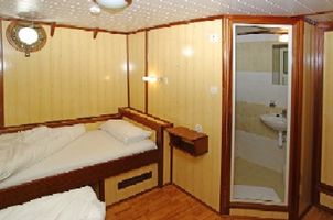 Below deck twin cabin