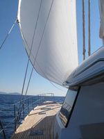 Looking down the foredeck