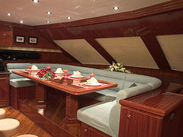 Dinette in galley