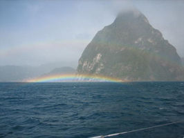 Rainbow at the Pitons