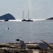 Якорная стоянка яхт в бухте Маркопулу