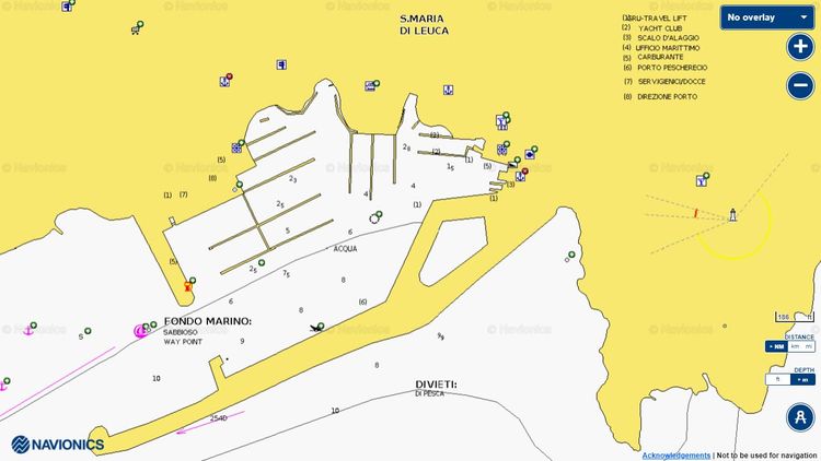 Открыть карту Navionics стоянок яхт в Галлиполи