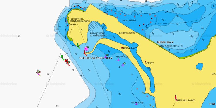 Откыть карту Navionics яхтенной марины Голубая Лагуна. Сент-Винсент. Карибы