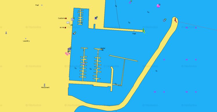 Открыть карту Навионикс яхтенной марины Ларнака