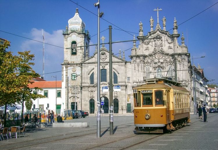 Старинный трамвай в Порту, фото Andreas Nagel