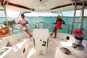 Enjoy spirited sailing in the comfort and protection of Spirit's shaded cockpit.