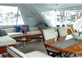 Aft deck lounge and dining