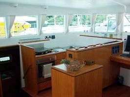 The galley is on the main deck